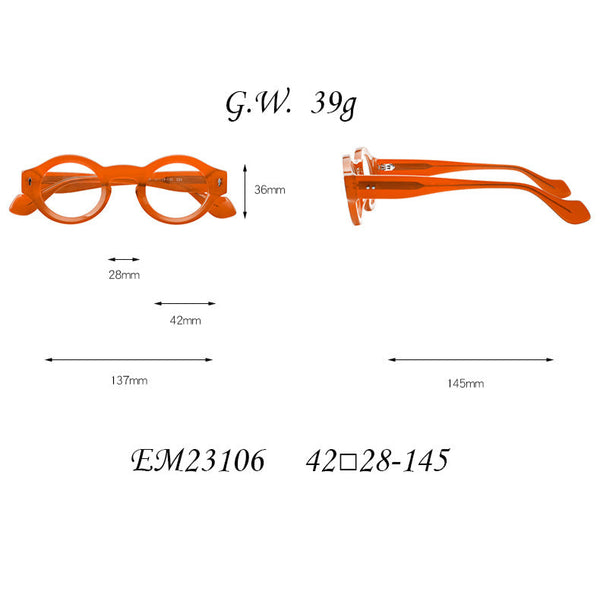 Yuki Vintage Acetate Glasses Frame