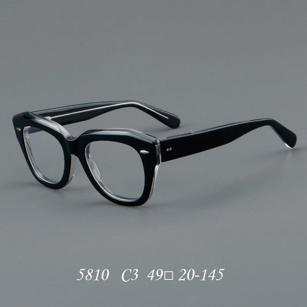 Plate glasses retro frames large frames 5810