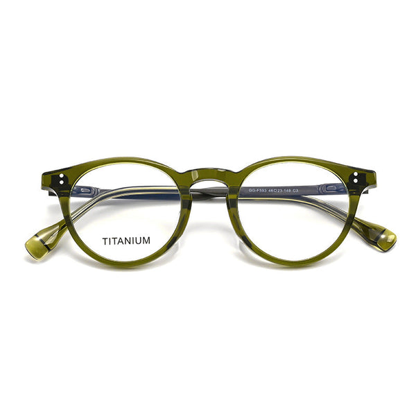 Eddy Acetate Titanium Glasses Frame
