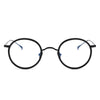 Titanium Vintage Round Eyeglasses Frames kmn139