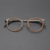 Leander Titanium Vintage Round Eyeglasses Frames 9704
