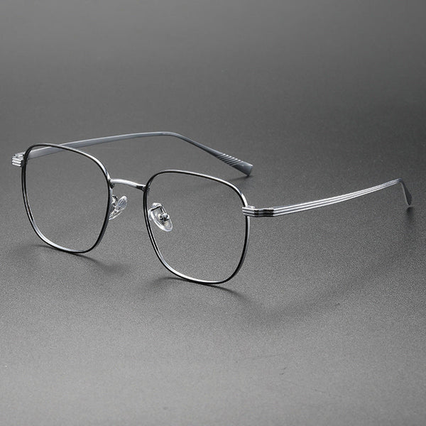 Retro Titanium Square Glasses Frame SM19013