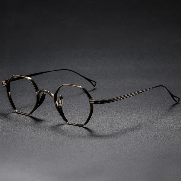 Titanium Geometric Glasses Frame KMN152