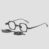 Luz Titanium Vintage Eyeglasses Frame With Sunglasses Clips