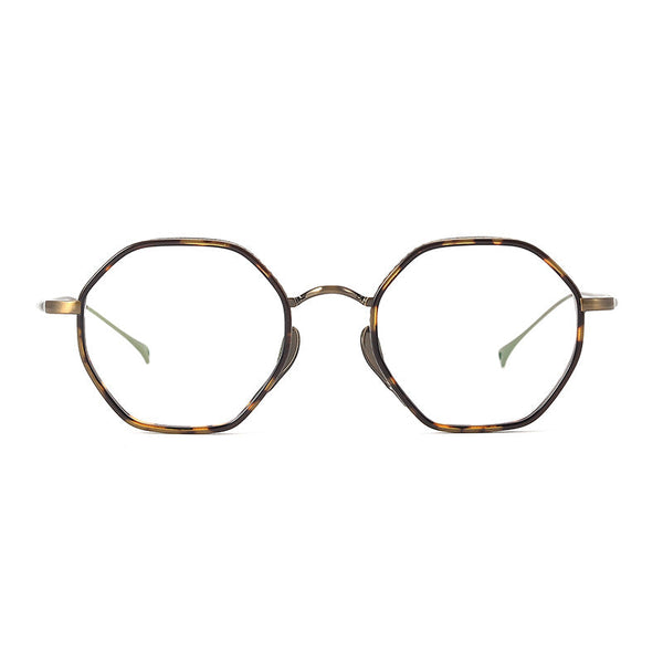 Daly Titanium Vintage Eyeglasses Frame With Sunglasses Clips