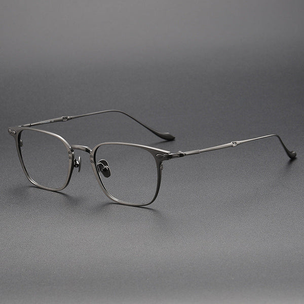Olawt Retro Titanium Square Glasses Frame
