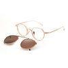 Cha Titanium Vintage Eyeglasses Frame With Sunglasses Clips