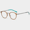 Zelma Retro Oval Titanium Glasses Frame