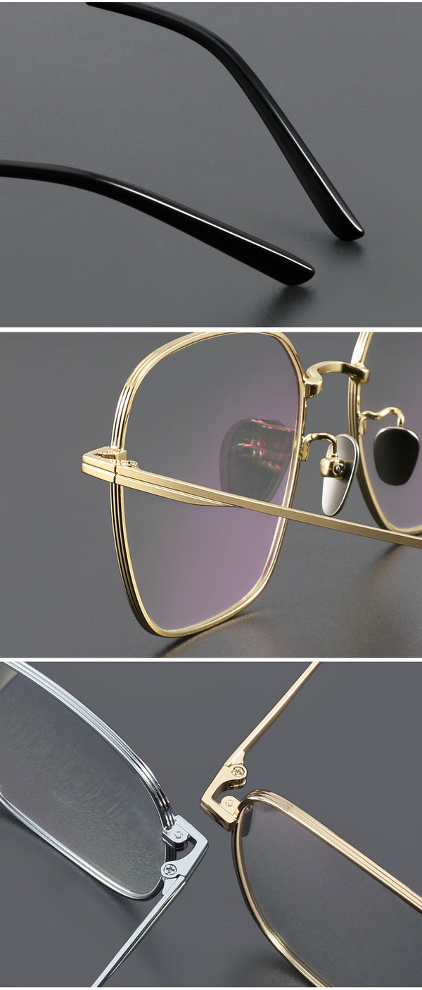Retro Titanium Square Glasses Frame ST 1821