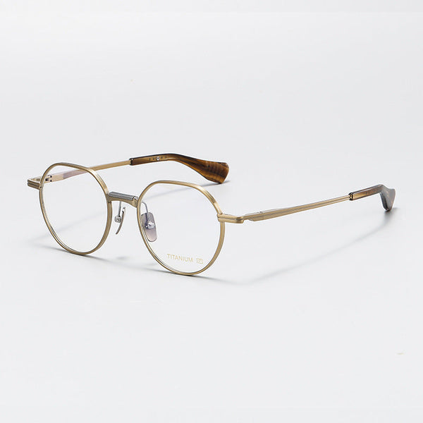 Vint Retro Round Titanium Glasses Frame