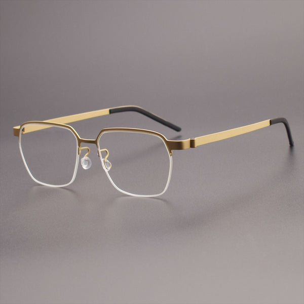 Retro Titanium Square Glasses Frame 7423