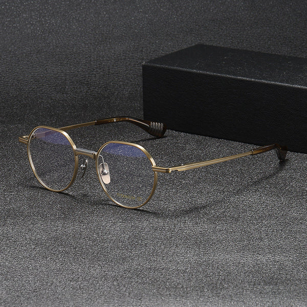 Vint Retro Round Titanium Glasses Frame