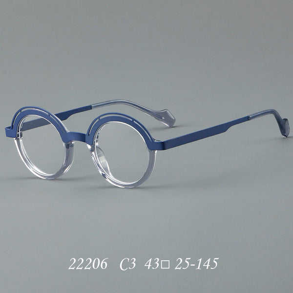Retro eye frame metal frame 22206