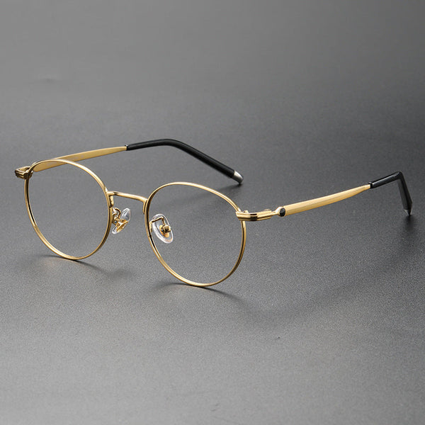 Tori Titanium Round Glasses Frame