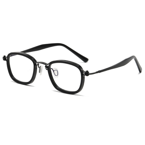 Elmo Vintage Titanium Square Glasses Frame