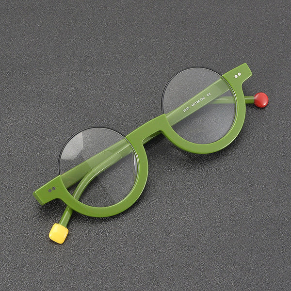 Macon Round Acetate Personalized Eyeglasses Frames