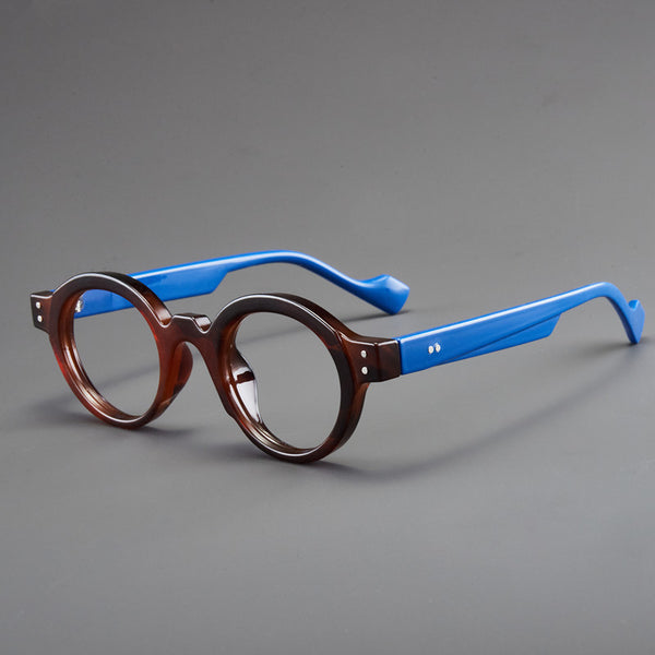Vintage Retro Round Acetate Optical Glasses Hyperopia Anti-Blue Light Reading Glasses - CML2501