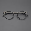 Leander Titanium Vintage Round Eyeglasses Frames 9704
