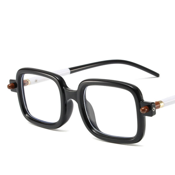 Wellington Vintage Retro Rectangle Acetate Optical Glasses Hyperopia Anti-Blue Light Reading Glasses