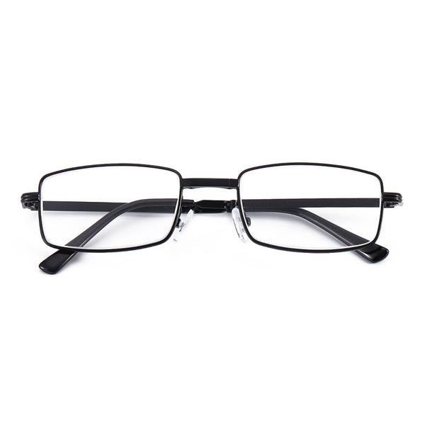 Natural Crystal Stone Clear Real Glass Lens Titanium Folding Reading Glasses (FREE BOX) - CML1058