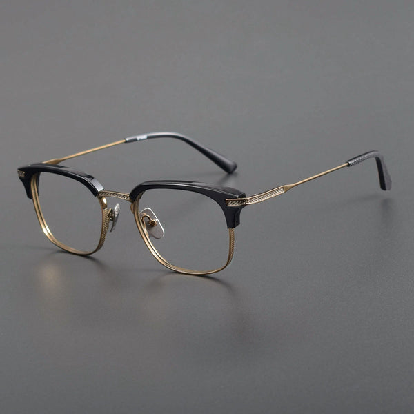 Retro Titanium Square Glasses Frame DTX2080