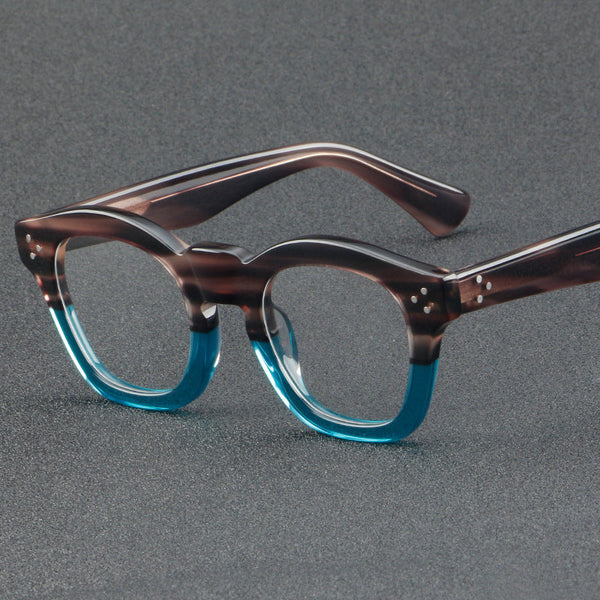 Plate glasses retro frames thick materials 1127