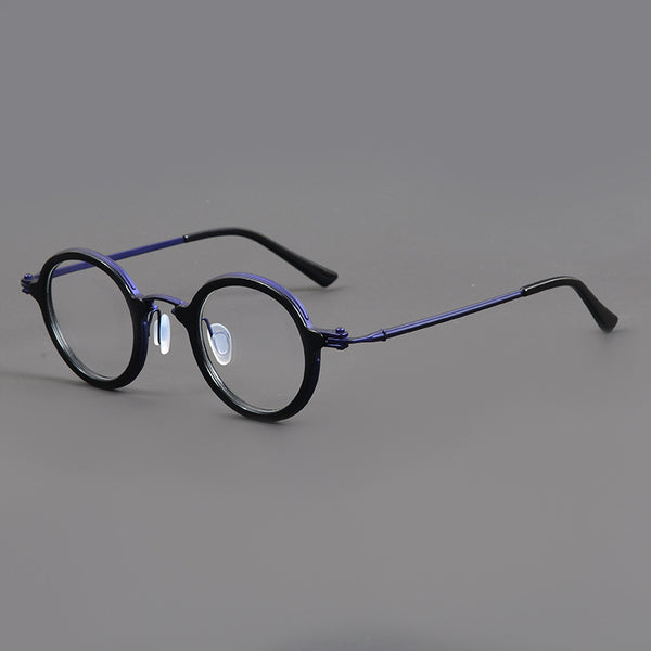 Harlow Pure Titanium Acetate Vintage Round Glasses Frames