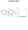 Daly Titanium Vintage Eyeglasses Frame With Sunglasses Clips