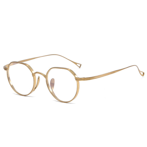 Titanium Geometric glasses FrameKMN-9916