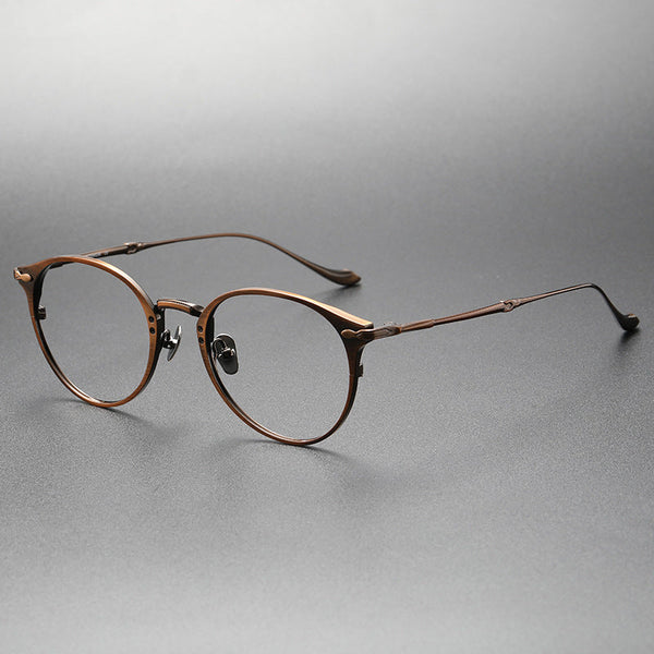 Titanium Oval Glasses Frame M3112
