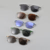 Chi Titanium Vintage Eyeglasses Frame With Sunglasses Clips