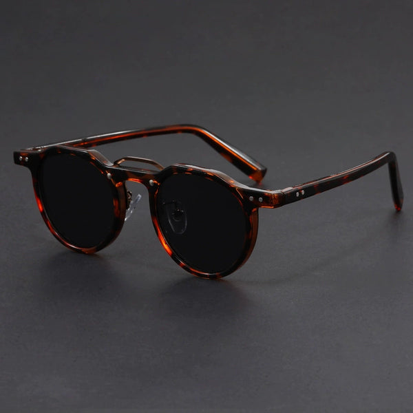 Acetate Retro Steampunk Polarized Sunglasses - CMS1030