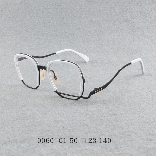 Retro pure titanium frame full frame ultra-light frame 0060