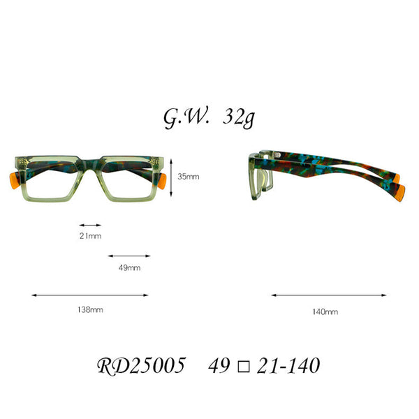 Boston Retro Acetate Glasses Frame