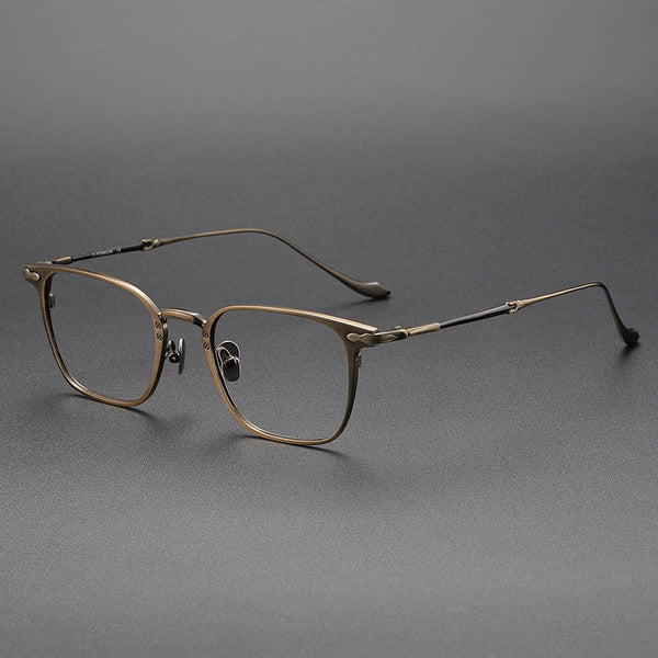 Olawt Retro Titanium Square Glasses Frame