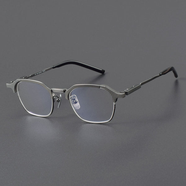 Titanium Geometric Glasses Frame ZY 04T