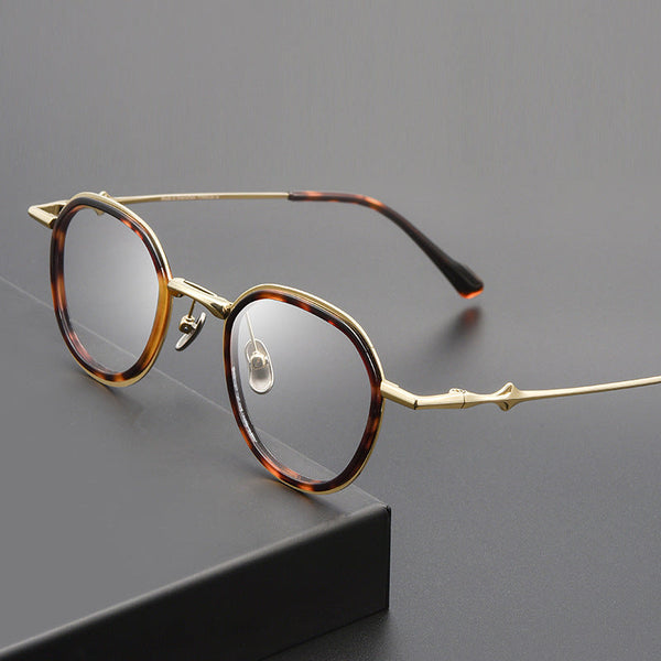 Giffin Retro Square Titanium Glasses Frame