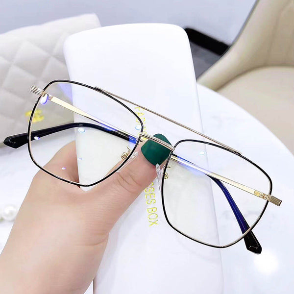 Oversize Aviator Metal Women Glasses