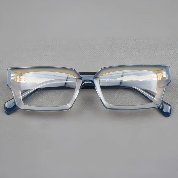 Piller Retro Rectangle Acetate Glasses Frame