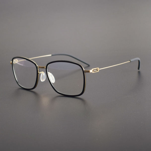 Retro Titanium Square Glasses Frame L1063