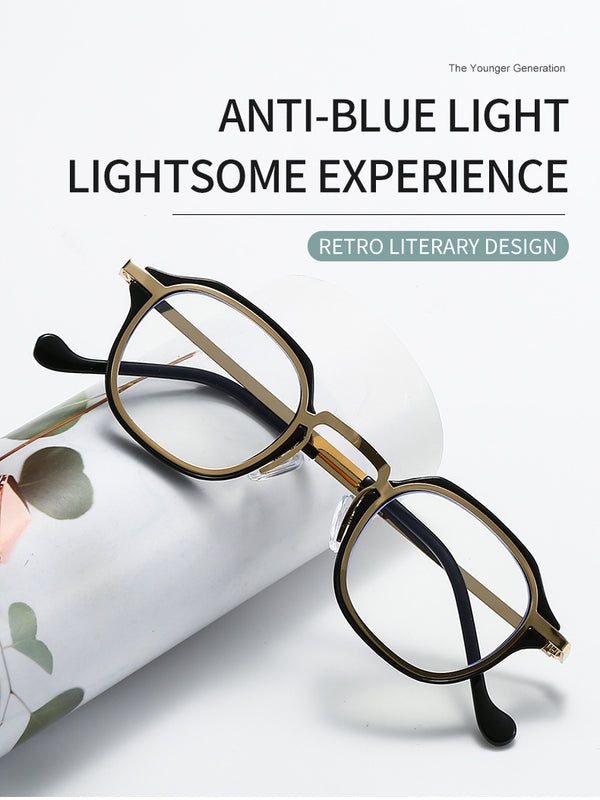 Ultra-Light Retro Steampunk Anti-Blue Light Reading Glasses - CMR00136