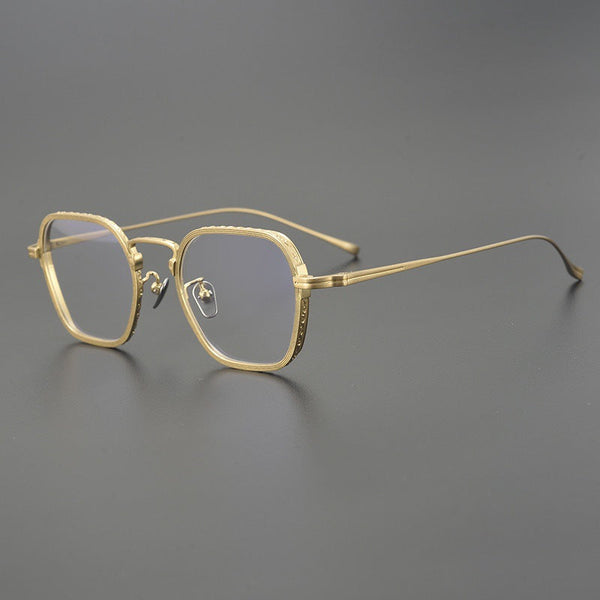 Retro Titanium Square Glasses Frame BD001