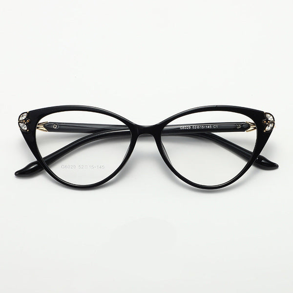 Cat Eye Black Glasses - CM6029