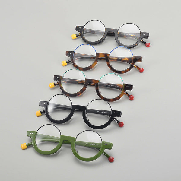 Macon Round Acetate Personalized Eyeglasses Frames