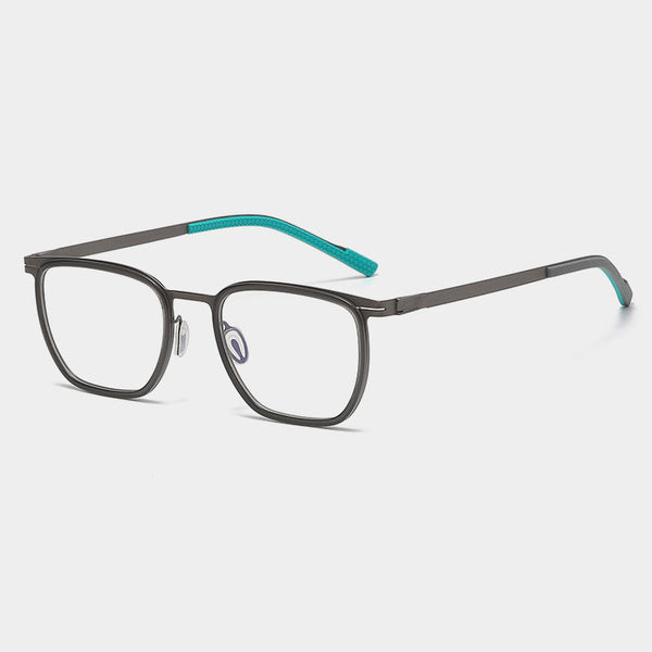 Moxley Retro Rectangle Titanium Business Glasses Frame