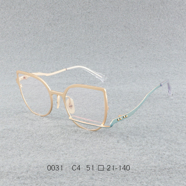 Retro pure titanium frame full frame ultra-light frame 0031
