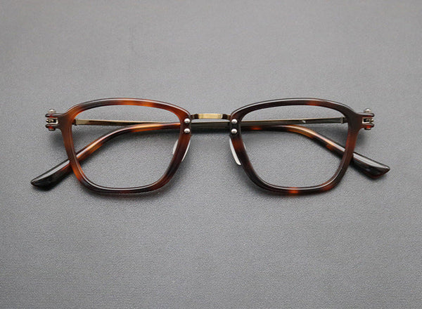 Retro Titanium Square Glasses Frame SC8188