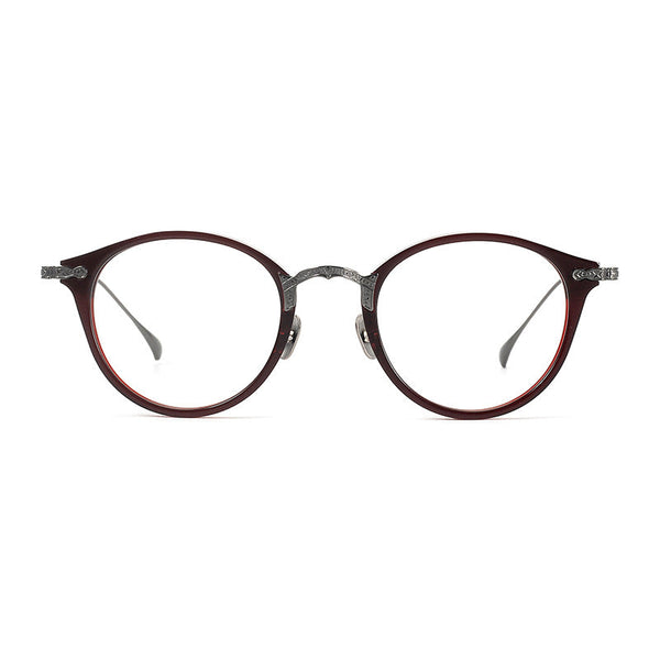 Jeron Retro Oval Titanium Glasses Frame