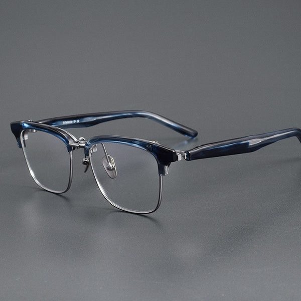 Malon Acetate Glasses Frame With Flip-up Clips