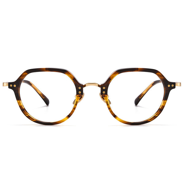 Titanium Vintage Round Eyeglasses Frames ST BT55002